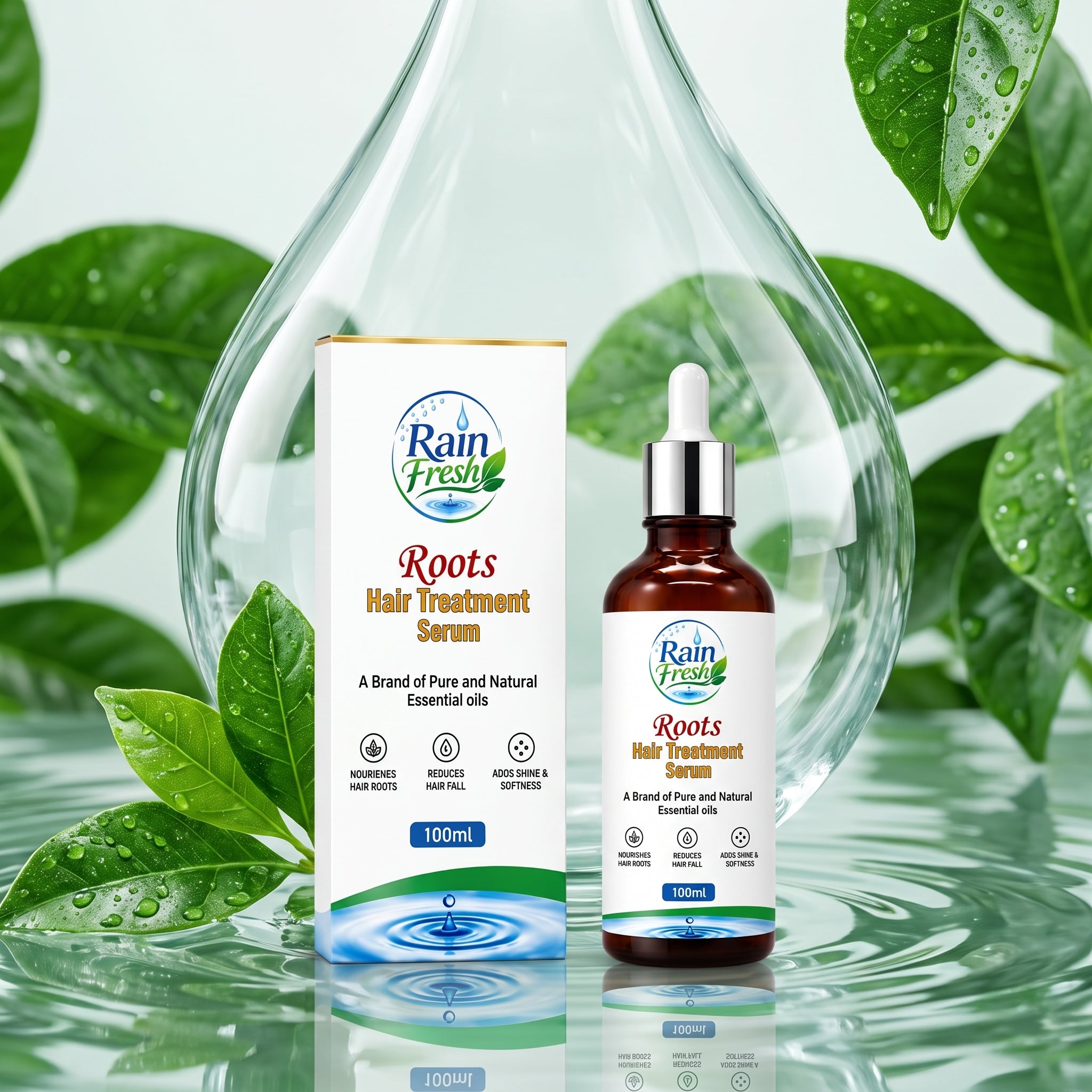 Rain Fresh Roots Hair Treatment Serum 100ml | Hair Fall Care & Root Nourishment
